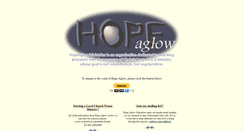 Desktop Screenshot of hopeaglow.com